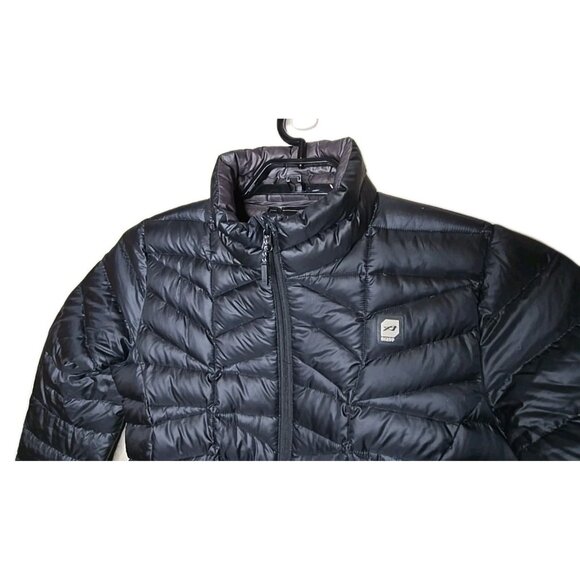 Orage Women's Black Quilted Puffer Down Coat Full Zip Size Small Packable t5 - Picture 3 of 10